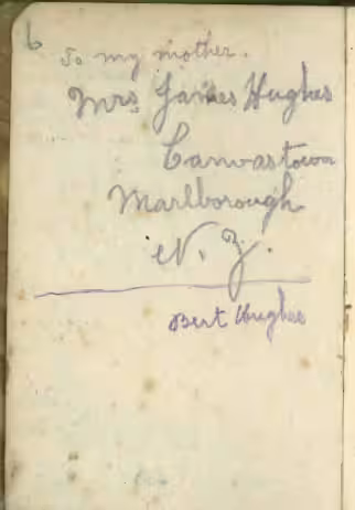 Genuine wartime diary and manual covers from the Marlborough Provincial Museum archival collection.