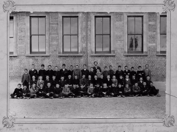 Historic class photo from Blenheim School - 1800s